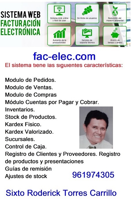 sistema de facturación electrónica